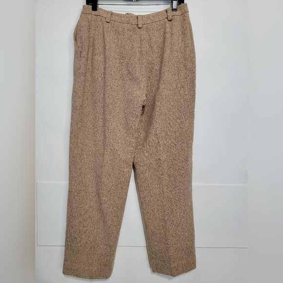Valerie by Valerie Stevens Silk Wool Blend Speckled Trouser Oatmeal Size 8P - Picture 11 of 11